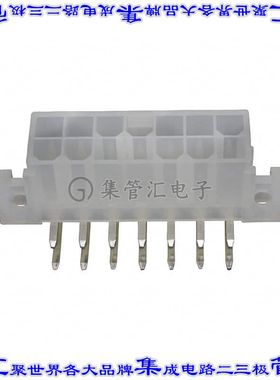 1-1586043-4 针座连接器14POS接头2排4.2mm公形插针通孔直角锡