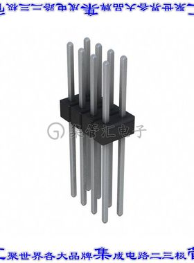 PEC04DFEN 针座连接器8POS分离式2排2.54mm公形插针通孔直针锡