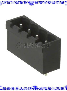 395311004 0395311004端子块连接器4POS接头公引脚带罩5.08mm黑色