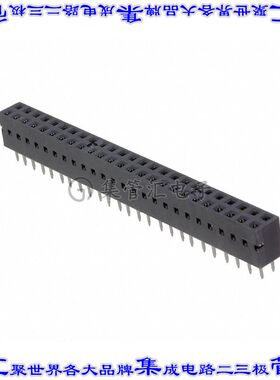 68683-325 针座连接器50POS插座2排2.54mm母形插口通孔直针镀金