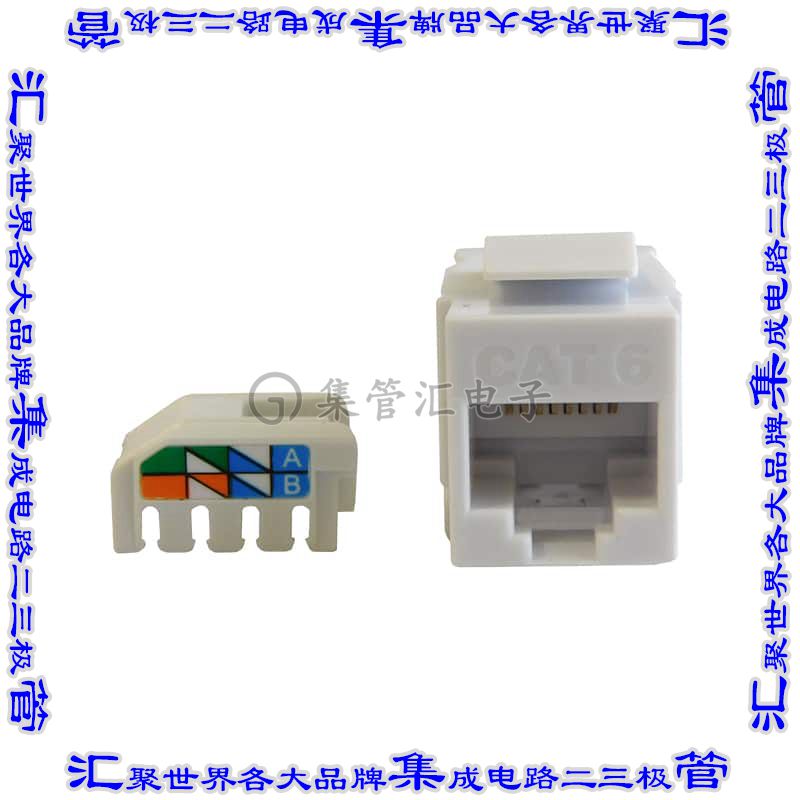 SS-82010-002 接插件连接器MOD JACK KEYSTONE CAT6 UNSHLD