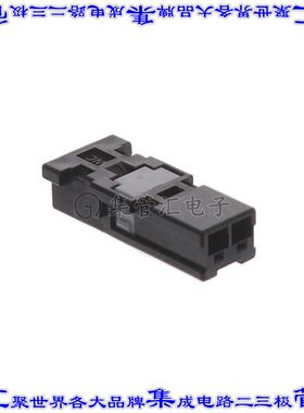 MX74A002XNA 矩形连接器外壳2POS插座母形插口黑色自由悬挂