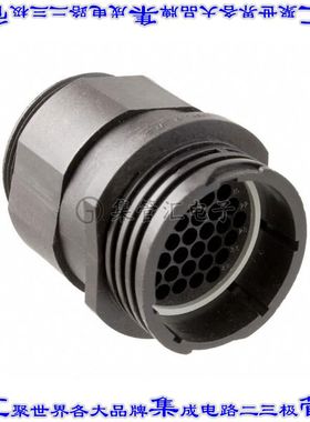 1977886-1 圆形连接器37POS插座外壳用于公插针黑色自由悬挂底壳