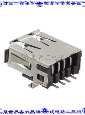 1-292303-6 连接器USB-A插座4POS USB 2.0表面贴装直角