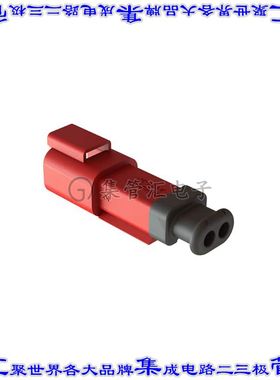 AT04-2P-SR01RED 矩形连接器外壳2POS插座公形引脚红色自由悬挂