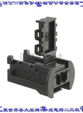 347960201 0347960201矩形连接器外壳2POS插座3.5mm母形插口黑色