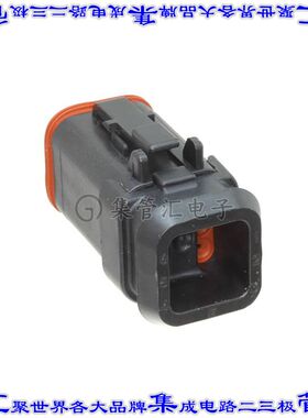 DT06-6S-CE13 矩形连接器外壳6POS插头3排母形插口黑色自由悬挂