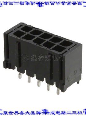 66201021122 针座连接器10POS接头2排3mm公形插针通孔直针锡