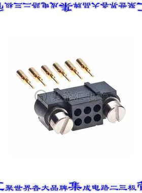 M80-5612605 矩形连接器26POS接头2排2mm公引脚黑色压接镀金自由