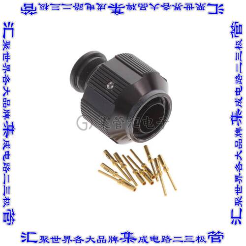 2M801-007-26ZNU7-10PA 圆形连接器10POS插头公引脚压接镀金自由