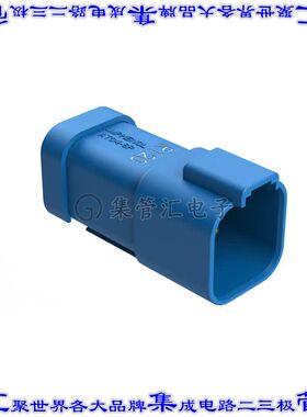 AT04-6P-R120BL 矩形连接器外壳6POS插座2排公形引脚蓝色自由悬挂