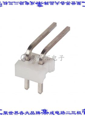 640453-2 针座连接器2POS接头2.54mm公形插针通孔直角锡