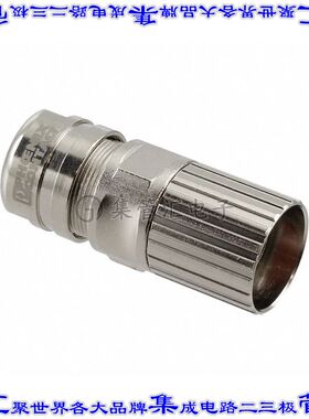 1607340 圆形连接器17POS插头外壳用于母插口银色自由悬挂底壳联