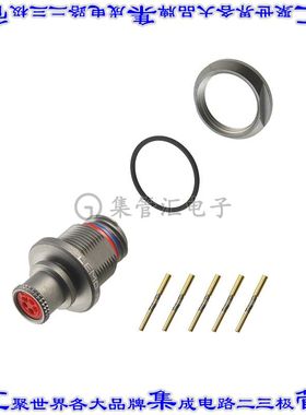 PEN.0M.305.XLMT 圆形连接器5POS插座母插口压接镀金面板安装