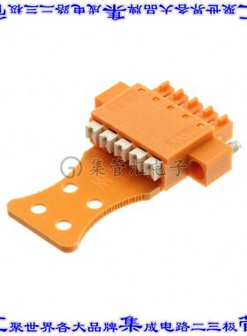 1235970000 端子块连接器5POS插头母插口3.81mm橙色自由悬挂