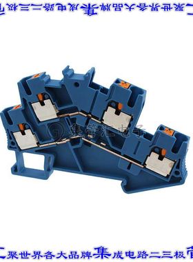 3209617 端子块连接器4POS馈通式2排5.2mm蓝色12-26AWG