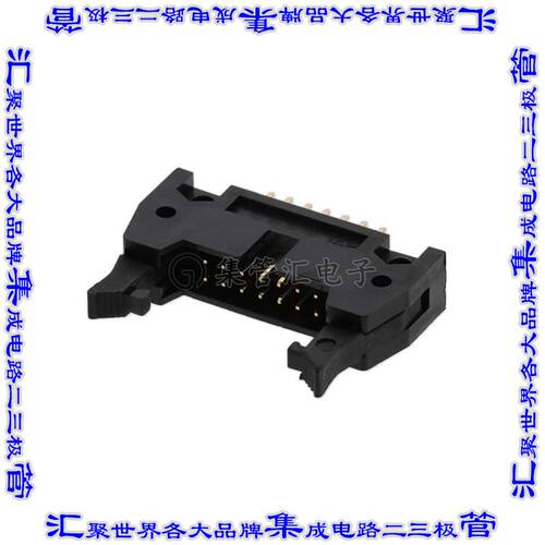 MHR-14-VUAL 针座连接器14POS接头2排2.54mm公形插针通孔直针镀金