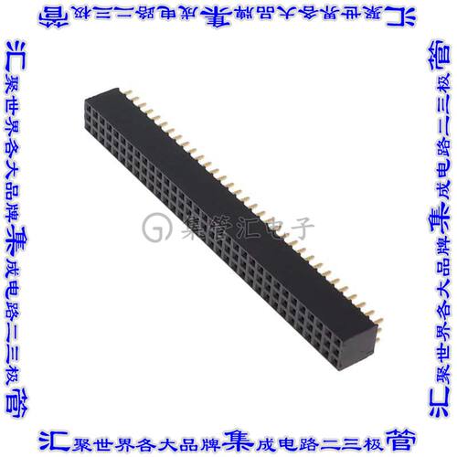 SSQ-133-21-G-T 针座连接器99POS插座3排2.54mm叉状通孔直针镀金