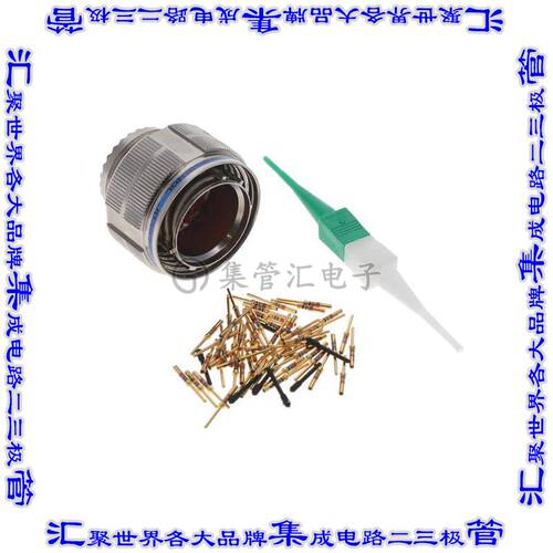 D38999/26FE35PB 圆形连接器55POS插头公引脚压接镀金自由悬挂