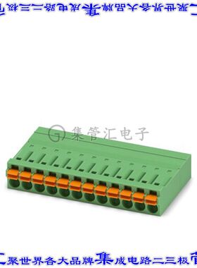 1844099 端子块连接器12POS插头公引脚3.5mm绿色自由悬挂