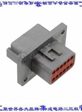 DT04-12PA-L012 矩形连接器外壳12POS插座2排公形引脚灰色面板安