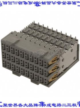2065883-1 背板连接器90POS插座母插口6排2.5mm板边缘通孔直角