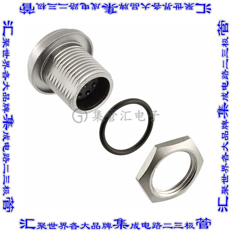 SF7282-8SG-3ES 圆形连接器8POS插座母插口焊杯镀金面板安装