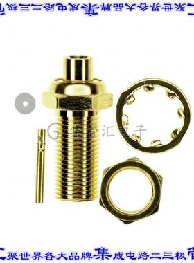 252163 同轴连接器MCX插孔母形插口焊接50欧姆面板安装