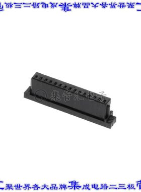 ISS1-15 矩形连接器外壳15POS 1mm母形插口黑色自由悬挂