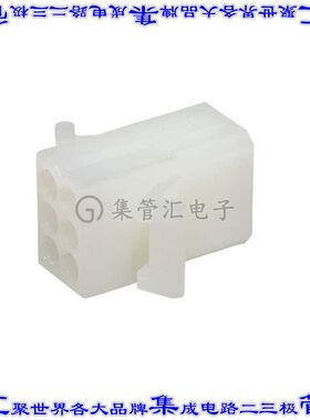 469990805 0469990805矩形连接器外壳6POS插座2排3.68mm天然色面