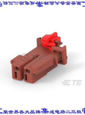 2356394-1 矩形连接器外壳2POS插座4mm母形插口天然色自由悬挂