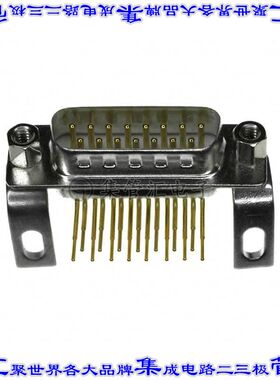 174-E15-112-141 连接器15POS插头公引脚2排D-Sub面板安装通孔直