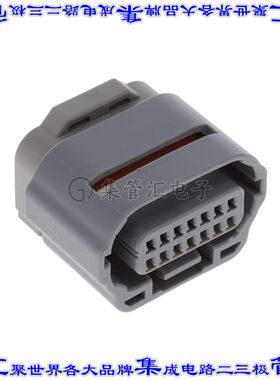 ZE064W-14DS-HU/R(B) 矩形连接器外壳14POS插座2排母形插口黑色面