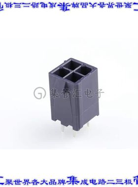 1724470204 针座连接器4POS接头2排4.2mm公形插针通孔直针锡