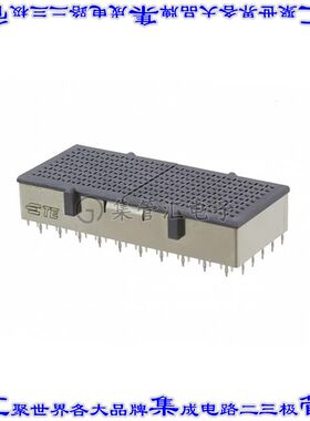 2102248-2 背板连接器90POS插座母插口通孔黑色