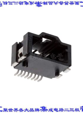 10155500-A108KLF 针座连接器8POS接头2排2.54mm公形插针表贴SMD