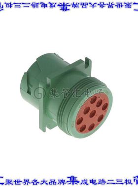 HD10-9-1939PE-P080 圆形连接器9POS插座外壳用于公插针绿色面板