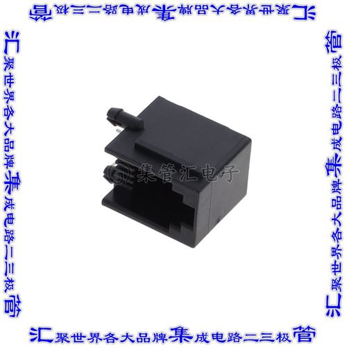 MJ3250-44-0 接插件连接器4P4C MOD JACK BLACK R/A TH TOP T