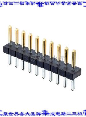 M50-3531042 针座连接器10POS接头1.27mm公形插针通孔直针镀金