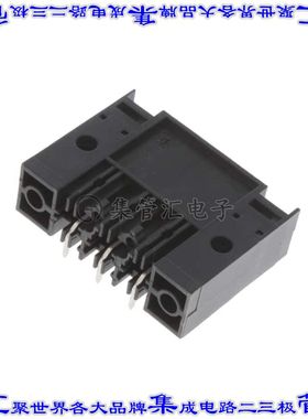 1931380000 端子块连接器3POS接头扁销7.62mm黑色90DEG通孔