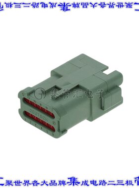 DT04-12PC-CE07 矩形连接器外壳12POS插座2排公形引脚绿色自由悬