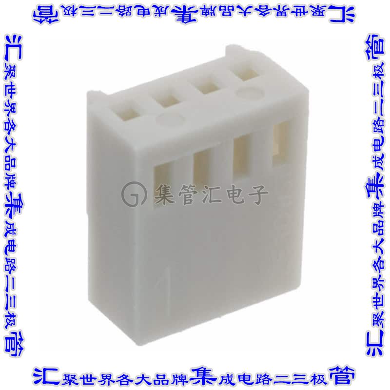 SWH25X-NULC-S04-UU-BA 矩形连接器外壳4POS插座2.54mm母形插口米