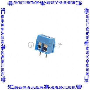 EBBA-02-C-SS-BU 线对板连接器2POS接线端子5mm通孔水平带板