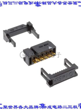 HIF3B-10D-2.54R(63) 矩形连接器10POS插口2排2.54mm母插口黑色ID