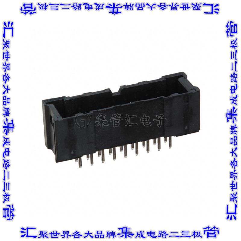DF51A-18DP-2DSA 针座连接器18POS接头2排2mm公形插针通孔直针锡