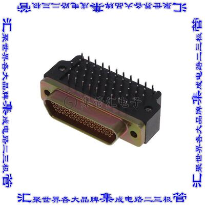 MDM-51SCBR-T 连接器51POS插座母插口5排D-TYPE型面板安装通孔直