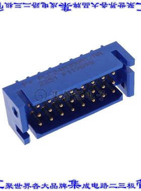 PLC24M300A1/AA 背板连接器24POS接头公引脚3排5mm通孔蓝色