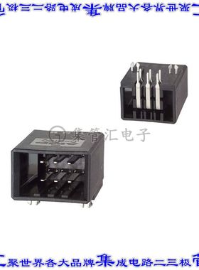 178303-5 针座连接器6POS接头2排3.81mm公形插针通孔直角锡