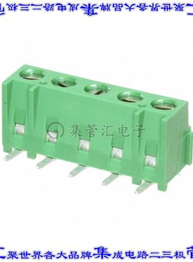 284094-5 线对板连接器5POS接线端子5.08mm通孔垂直带板