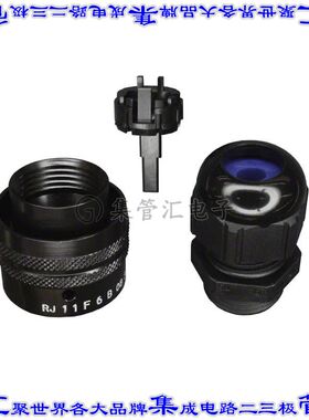 RJ11F6B 接插件连接器CONN MOD PLUG HSG RJ11 BLACK